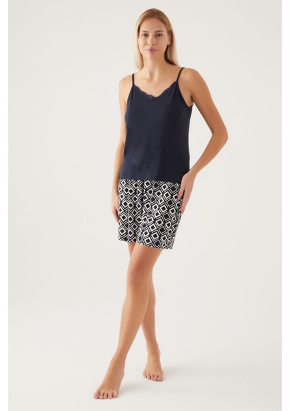 Dressing Gown Siyah Kadın Kısa Kol Pijama Takımı fırsatları