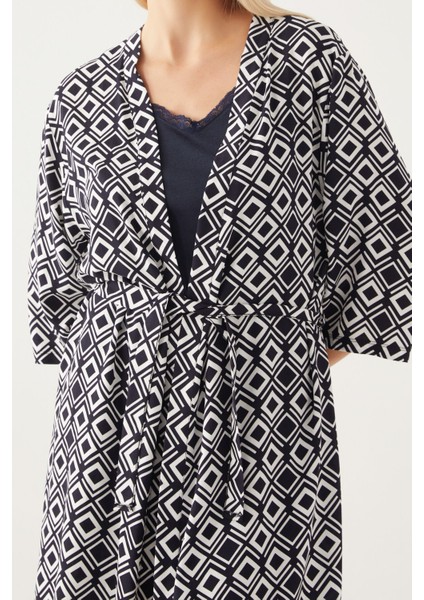 Dressing Gown Siyah Kadın Kısa Kol Pijama Takımı indirimleri