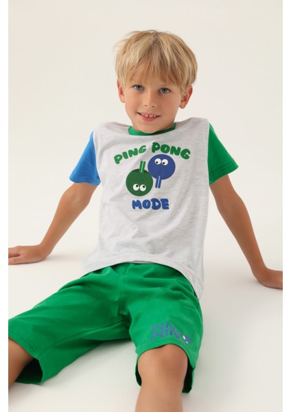 Mode Kar Melanj Erkek Çocuk Kapri Takım modelleri