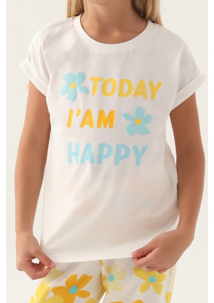 Today Krem Kız Çocuk Pijama Takımı
