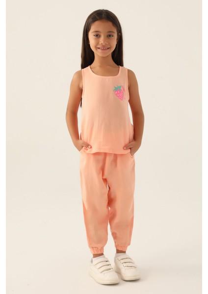 Zero Arm Somon Kız Çocuk Pijama Takımı
