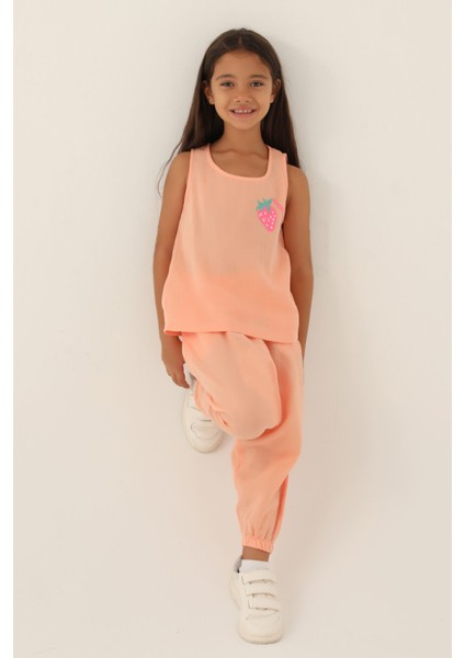 Zero Arm Somon Kız Çocuk Pijama Takımı