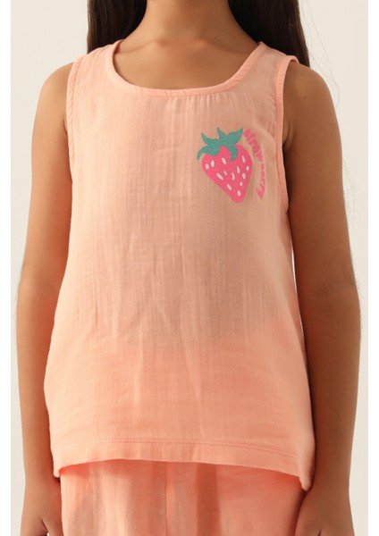 Zero Arm Somon Kız Çocuk Pijama Takımı