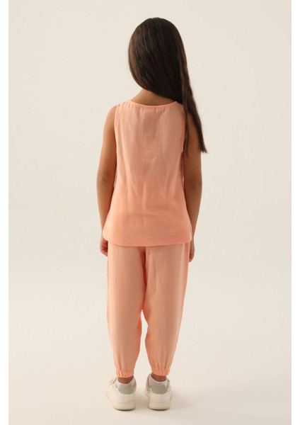 Zero Arm Somon Kız Çocuk Pijama Takımı