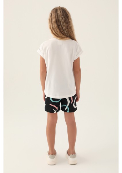 Cat Krem Kız Çocuk Şort Takım indirimleri