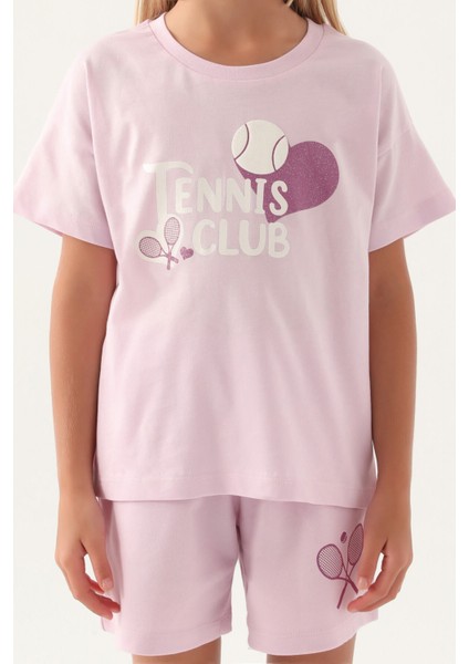 Tennis Club Mor Kız Çocuk Şort Takım fırsatları