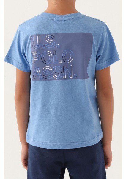 Lisanslı Printed Indigo Erkek Çocuk Bermuda Takım fırsatları