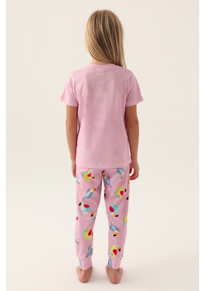 Jungle Mor Kız Çocuk Pijama Takımı indirimleri