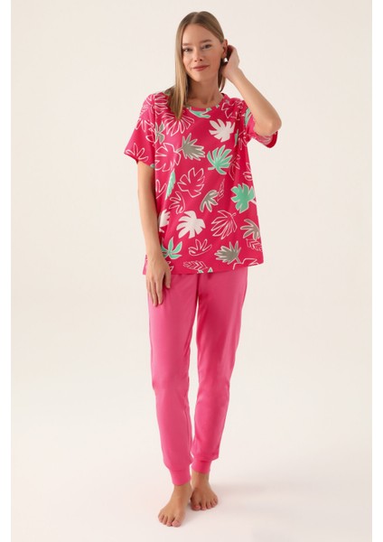 Pink Açık Fuşya Kadın Kısa Kol Pijama Takımı fiyatları