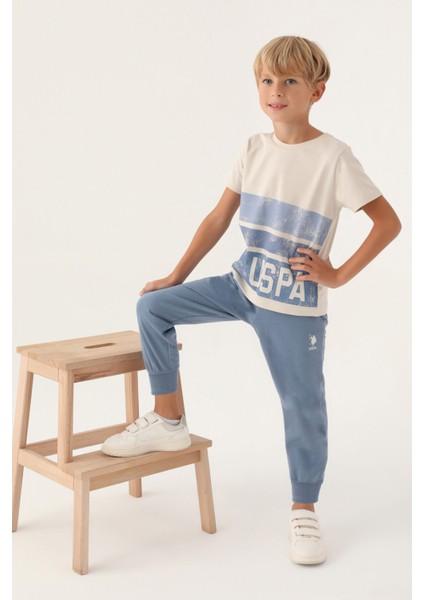 Lisanslı Trilinear Bej Erkek Çocuk Pijama Takımı