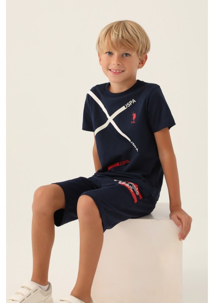 Lisanslı Times Lacivert Erkek Çocuk Bermuda Takım modelleri