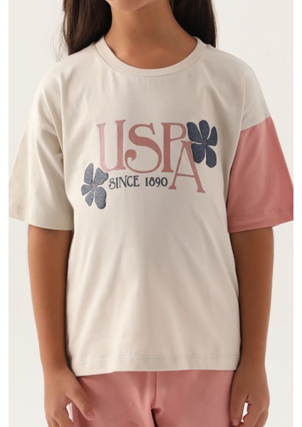 Lisanslı Rose Bej Kız Çocuk Pijama Takımı fırsatları