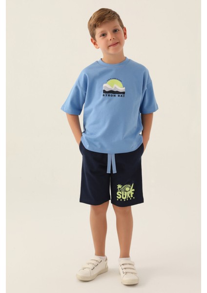 Wave Sensation Indigo Erkek Çocuk Bermuda Takım