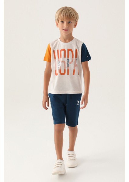 Lisanslı Brand Krem Erkek Çocuk Bermuda Takım fiyatları