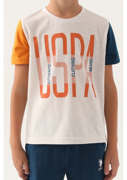 Lisanslı Brand Krem Erkek Çocuk Bermuda Takım fırsatları