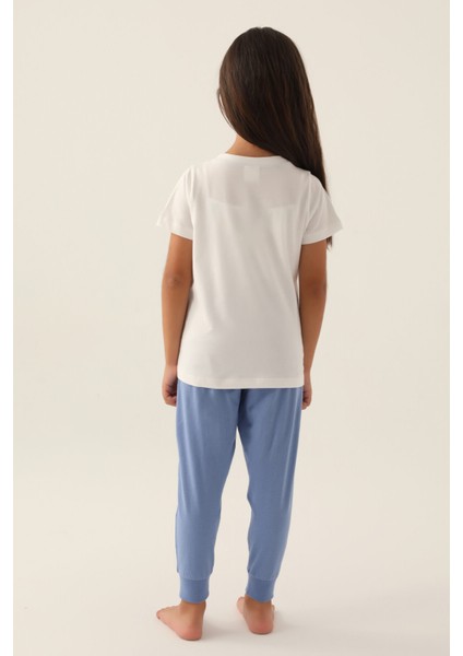 Butterfly Krem Kız Çocuk Pijama Takımı indirimleri