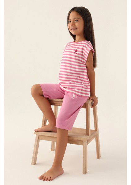 Lisanslı Basic Mor Kız Çocuk Kapri Takım fiyatları