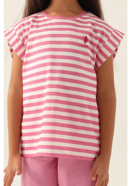 Lisanslı Basic Mor Kız Çocuk Kapri Takım fırsatları