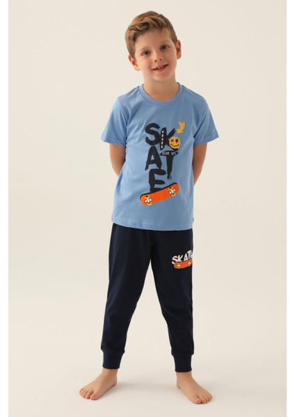 Skate Indigo Erkek Çocuk Pijama Takımı