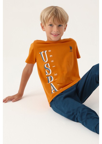 Lisanslı Graphic Turuncu Erkek Çocuk Pijama Takımı