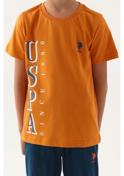 Lisanslı Graphic Turuncu Erkek Çocuk Pijama Takımı