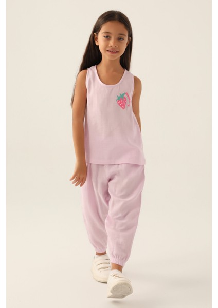 Zero Arm Mor Kız Çocuk Pijama Takımı
