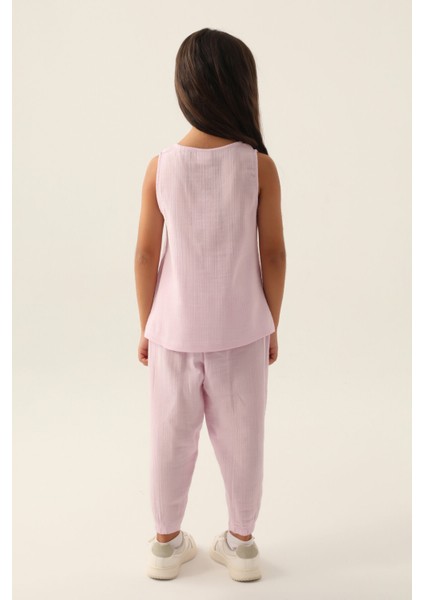 Zero Arm Mor Kız Çocuk Pijama Takımı