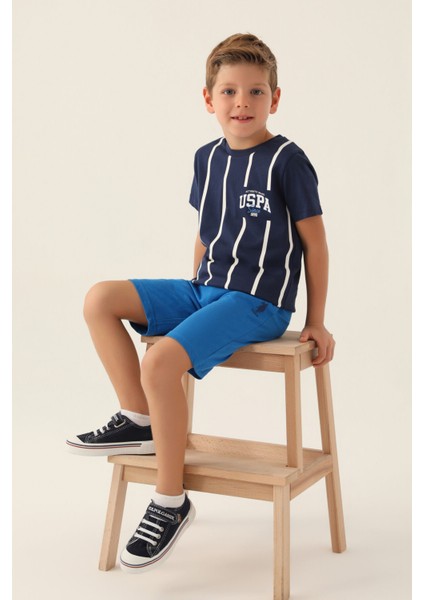 Lisanslı Since Koyu Indigo Erkek Çocuk Bermuda Takım fiyatları