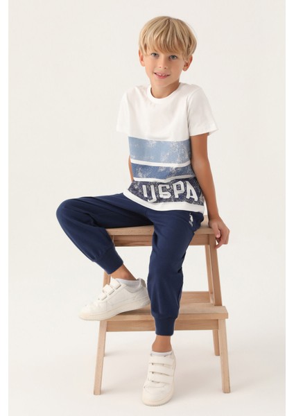 Lisanslı Trilinear Krem Erkek Çocuk Pijama Takımı