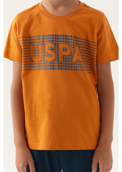 Lisanslı Dotted Turuncu Erkek Çocuk Kapri Takım fırsatları