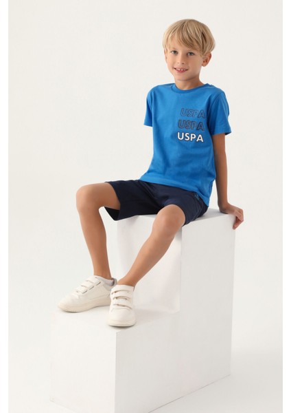 Lisanslı Polo Cobalt Erkek Çocuk Bermuda Takım modelleri