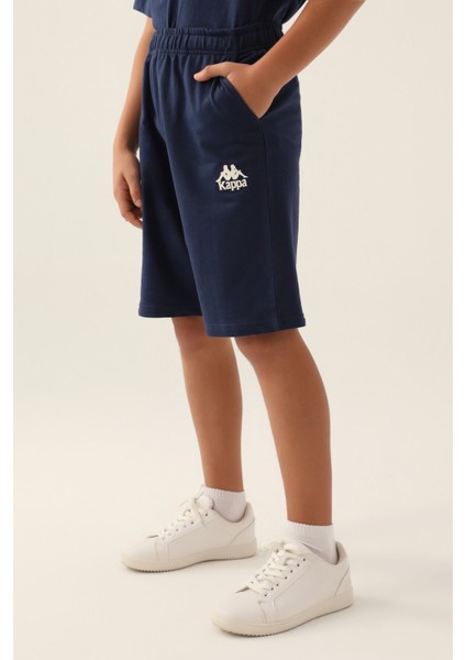With Emblem Koyu Indigo Erkek Çocuk Eşofman Altı