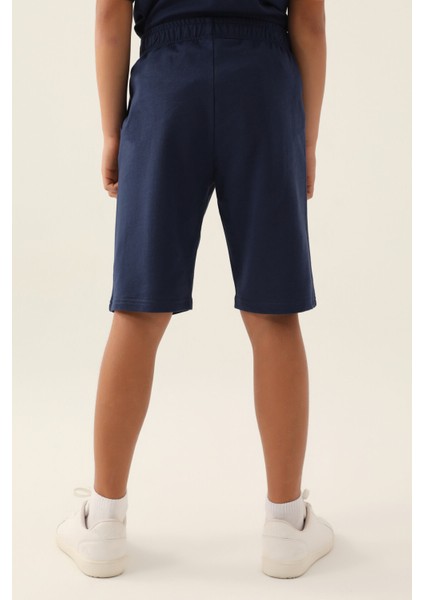 With Emblem Koyu Indigo Erkek Çocuk Eşofman Altı