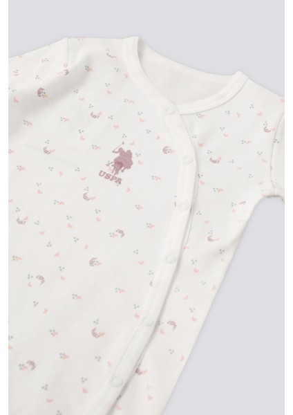 Lisanslı Heart Krem Kız Bebek Tulum fiyatları