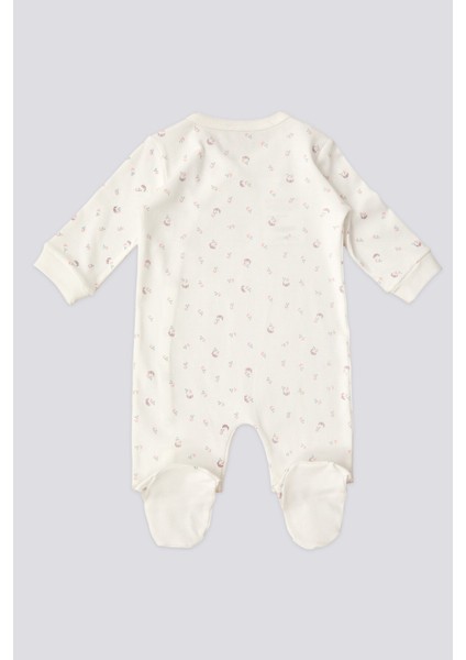 Lisanslı Heart Krem Kız Bebek Tulum modelleri