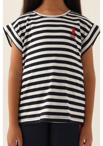 Lisanslı Basic Lacivert Kız Çocuk Kapri Takım fırsatları