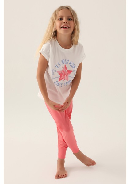 Lisanslı Starry Krem Kız Çocuk Pijama Takımı modelleri