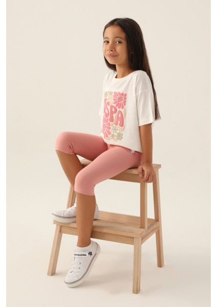 Lisanslı Flower Krem Kız Çocuk Kapri Takım fiyatları