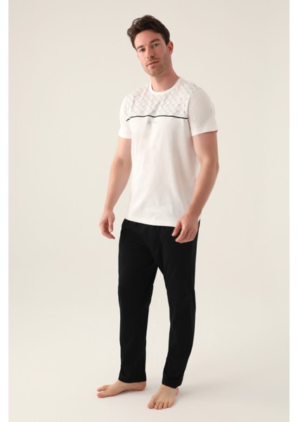 The Krem Erkek Pijama Takımı