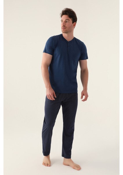 Short Koyu Indigo Erkek Pijama Takımı fiyatları