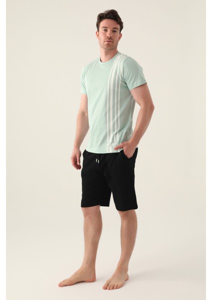 Believe Yeşil Erkek Bermuda Takım modelleri
