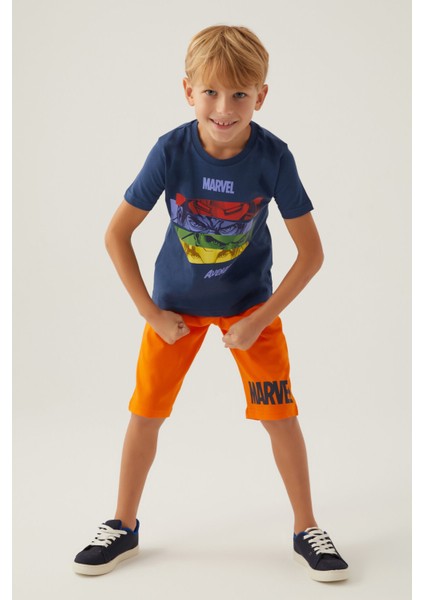 Marvel Koyu Indigo Erkek Çocuk Kapri Takım fiyatları