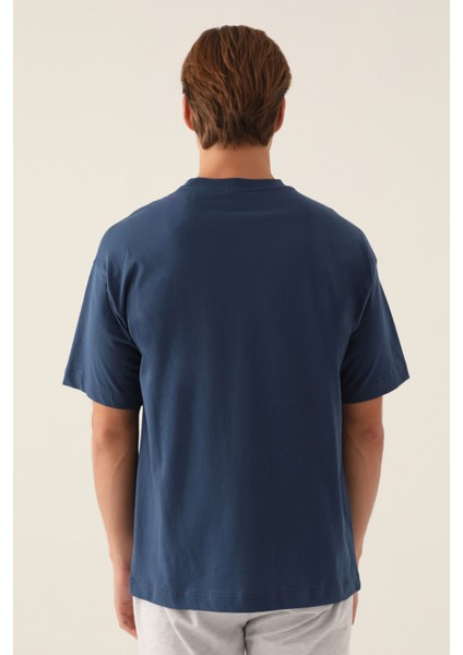 Veritas Koyu Indigo Erkek T-Shirt