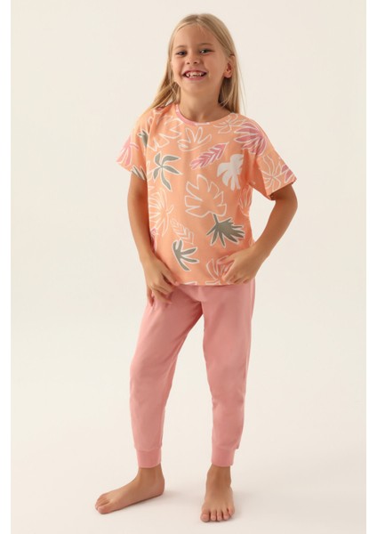 Pink Somon Kız Çocuk Pijama Takımı
