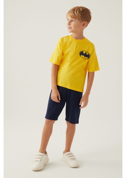 With Emblem Sarı Erkek Çocuk Bermuda Takım fiyatları