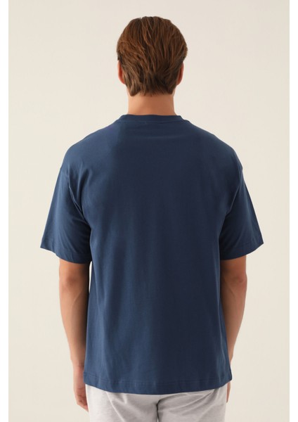 Veritas Koyu Indigo Erkek T-Shirt indirimleri