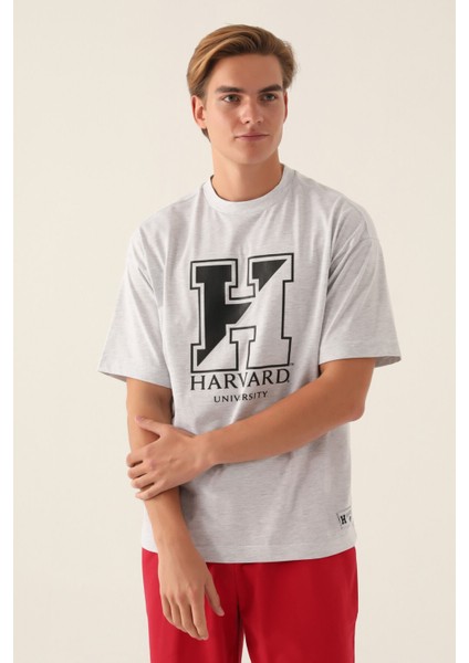 Universty Kar Melanj Erkek T-Shirt