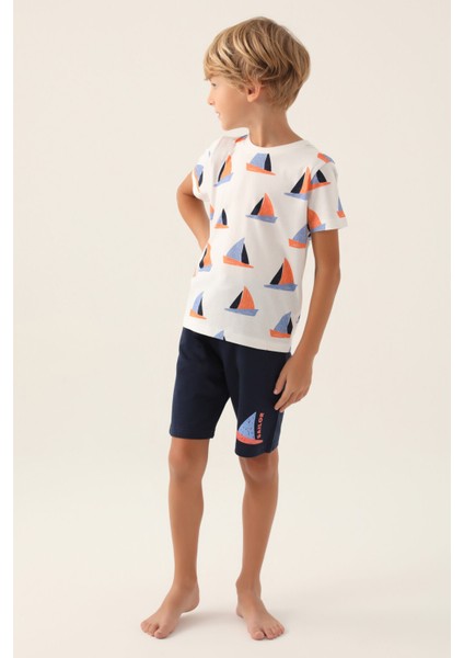 Boat Krem Erkek Çocuk Bermuda Takım fiyatları