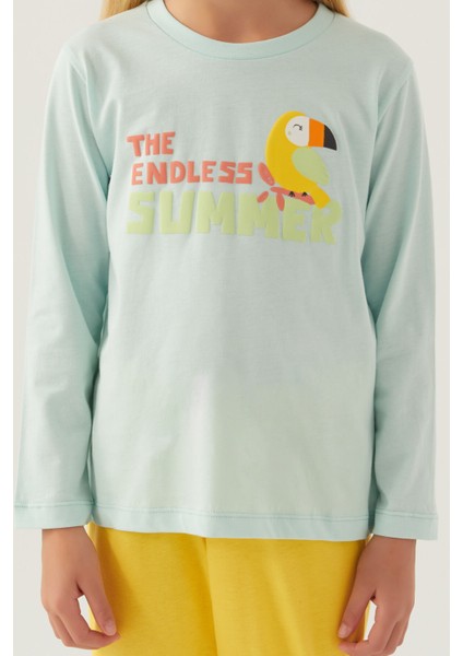 Endless Sarı Kız Çocuk Pijama Takımı fırsatları
