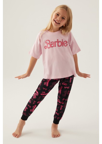 Cool Toz Pembe Kız Çocuk Pijama Takımı